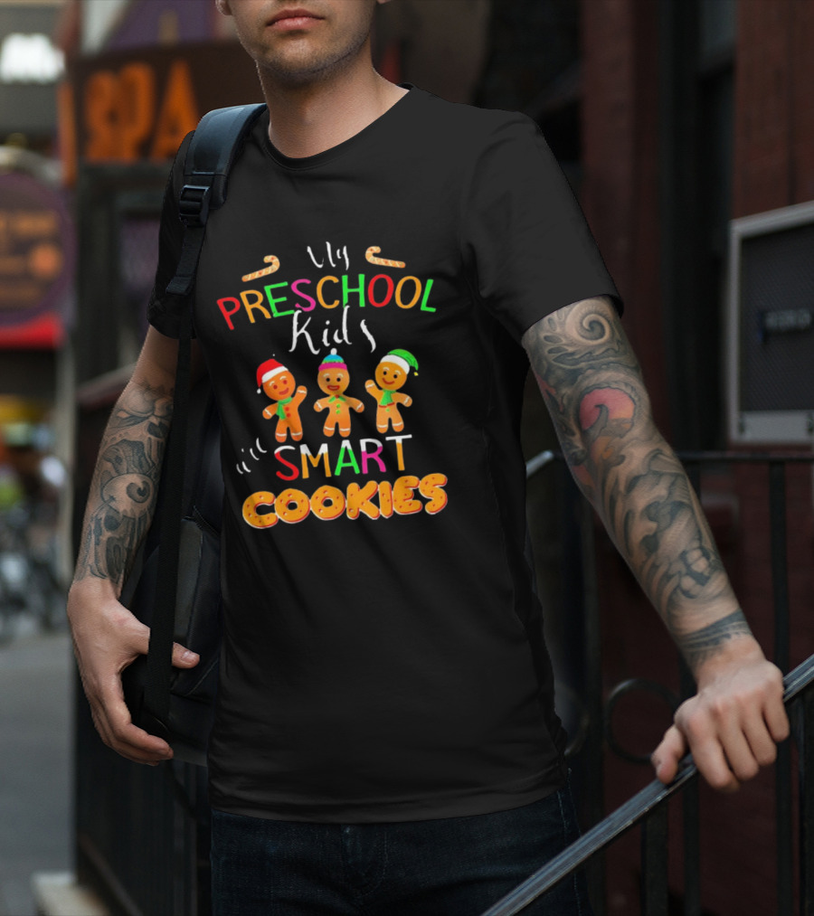 My Preschool Kids Smart Cookies Christmas T-Shirt