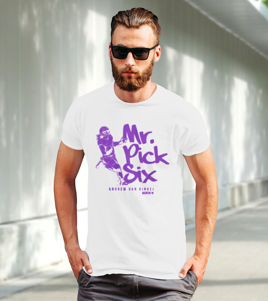 Andrew Van Ginkel Mr. Pick Six NFLPA T-Shirt