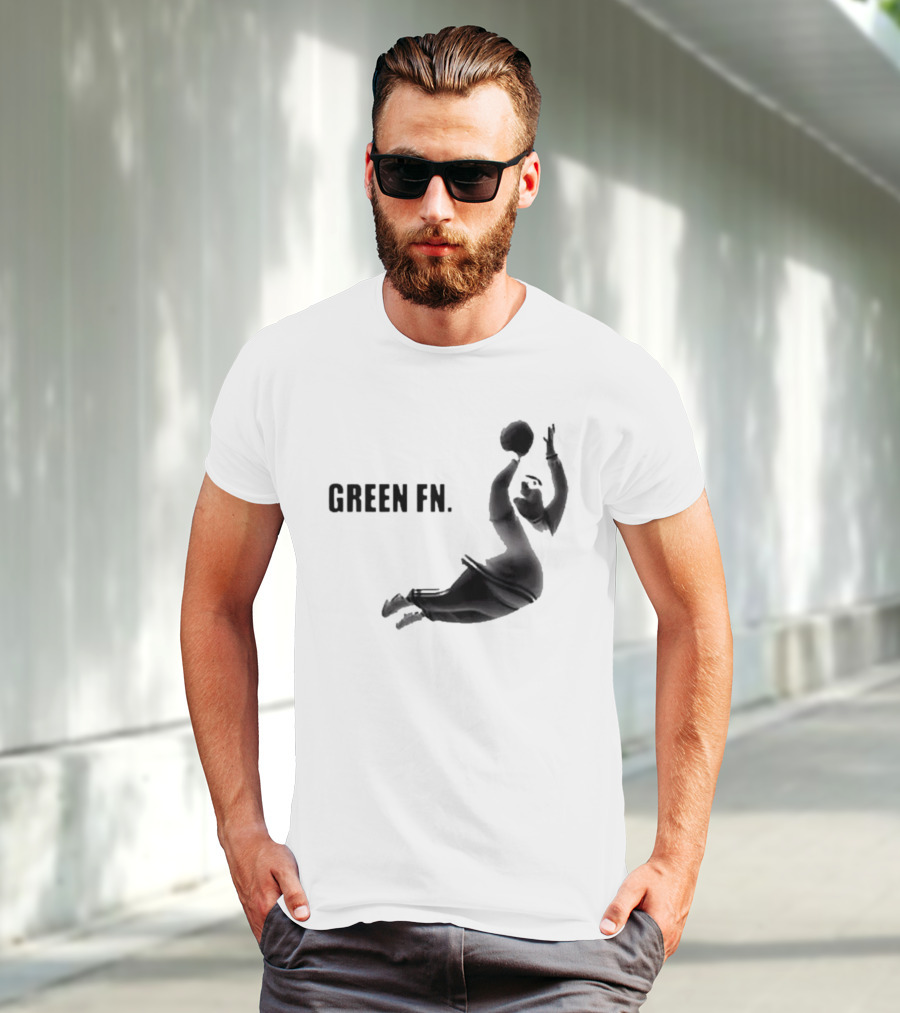 Green Fn Peter Griffin Basketball Dunking T-Shirt