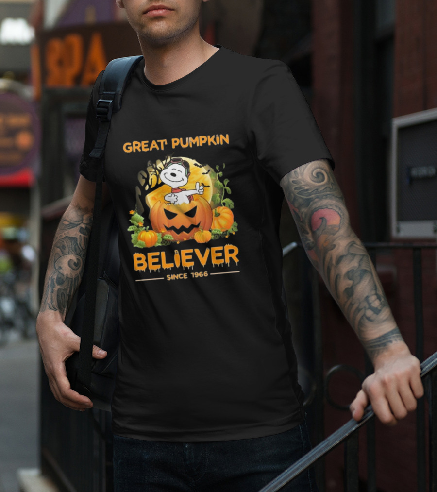 Great Pumpkin Believer Since 1966 Snoopy Peanuts T-Shirt