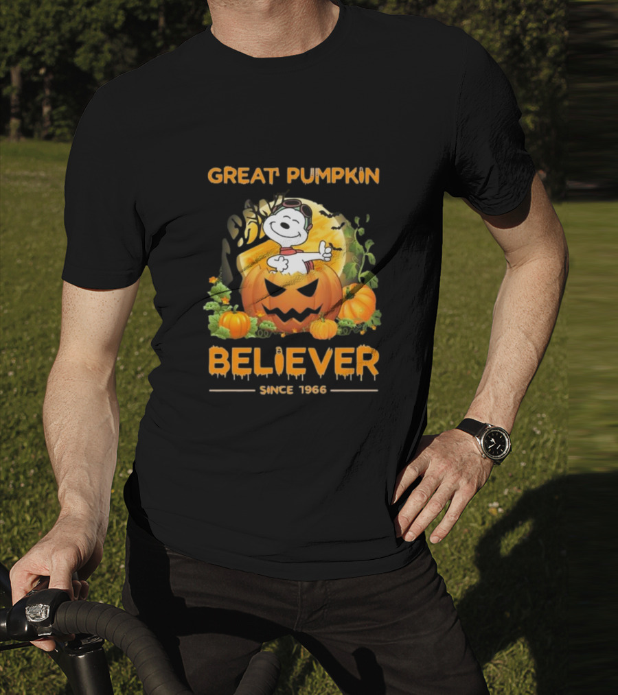 Great Pumpkin Believer Since 1966 Snoopy Peanuts T-Shirt