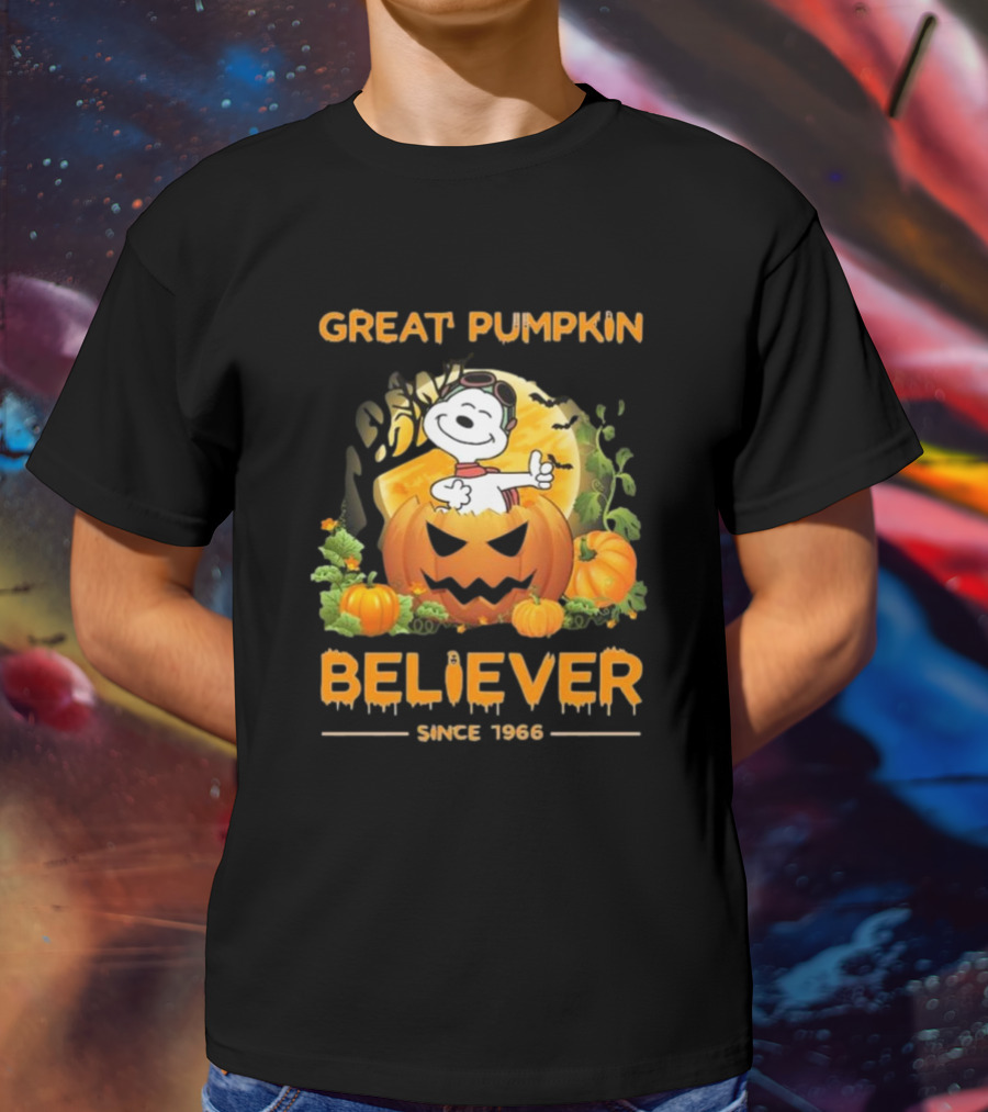 Great Pumpkin Believer Since 1966 Snoopy Peanuts T-Shirt
