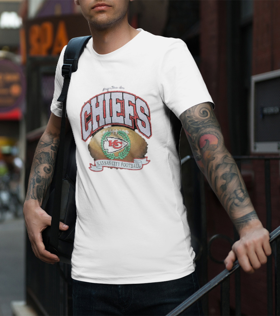Kansas City Chiefs Strong Glitter Rocker Retro Football T-Shirt