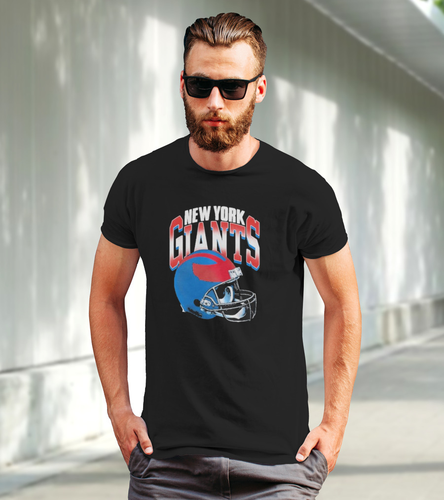 New York Giants NFL Helmet Gradient T-Shirt