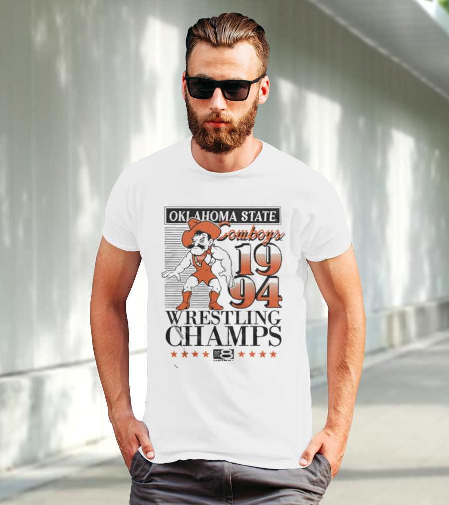 Oklahoma State Cowboys 1994 Wrestling Champs T-Shirt