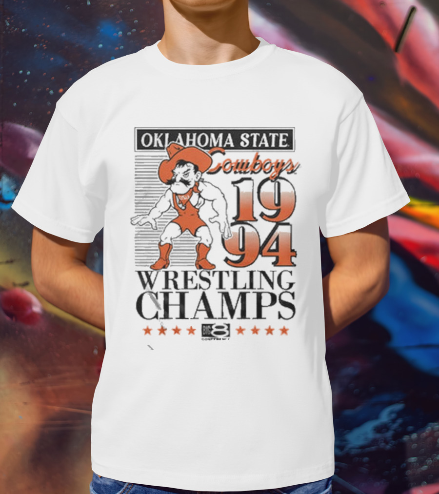 Oklahoma State Cowboys 1994 Wrestling Champs T-Shirt