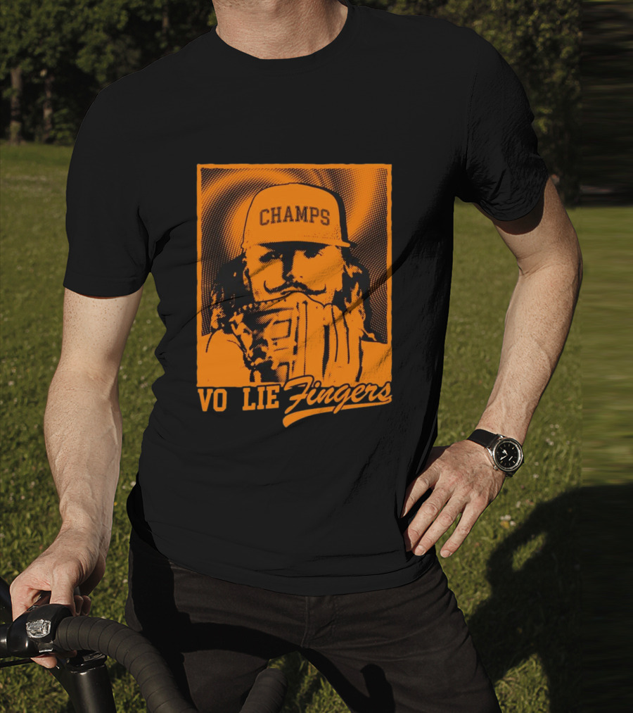 Champs Vo Lie Fingers Baseball Glove T-Shirt