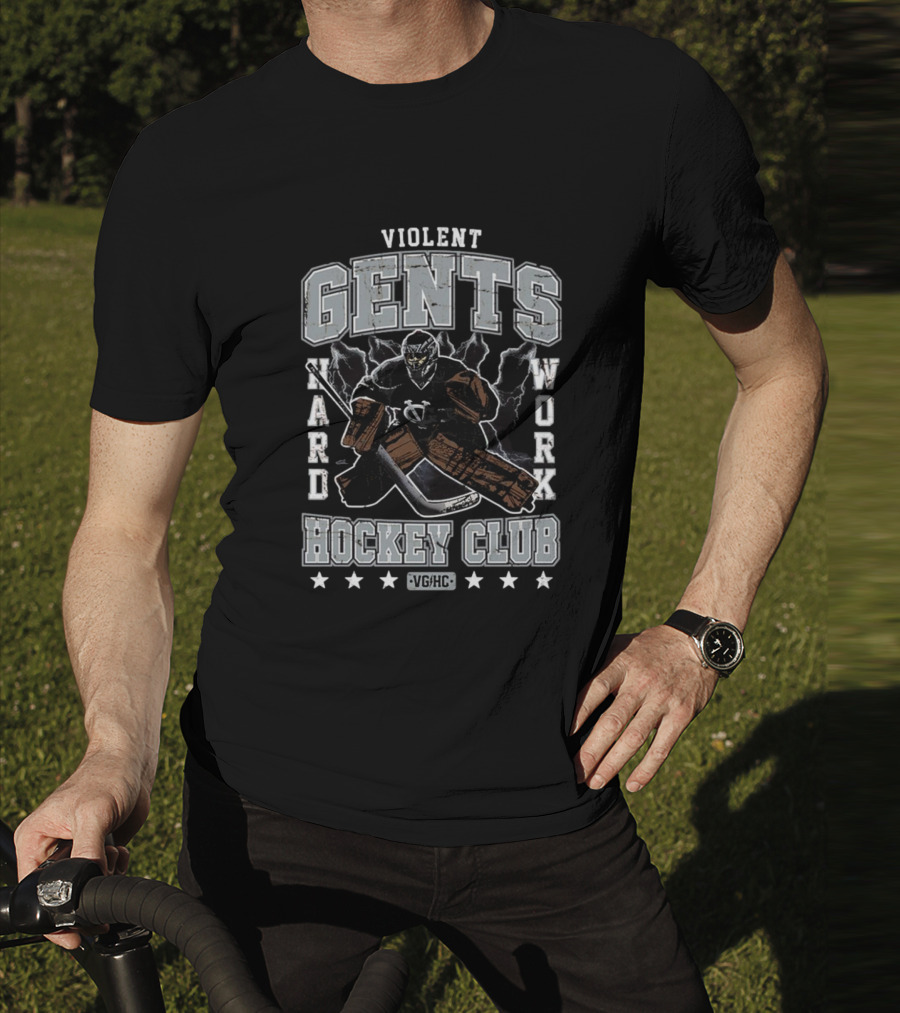 Violent Gents Hockey Club Hard Work VGHC Vintage Showstopper T-Shirt