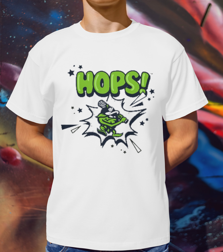 Hops Comic Burst Baseball 108 Stitches Youth T-Shirt