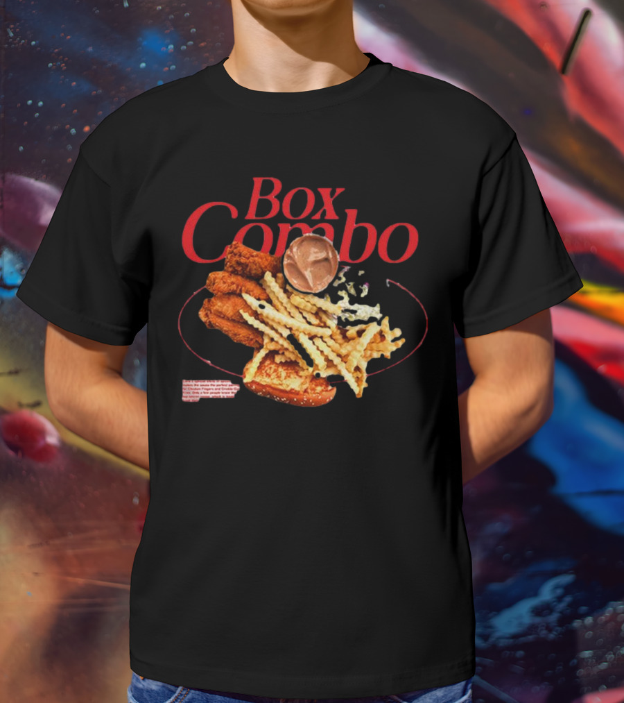 Box Combo Raising Cane's Chicken Fingers Crinkle-Cut Fries Texas Toast T-Shirt