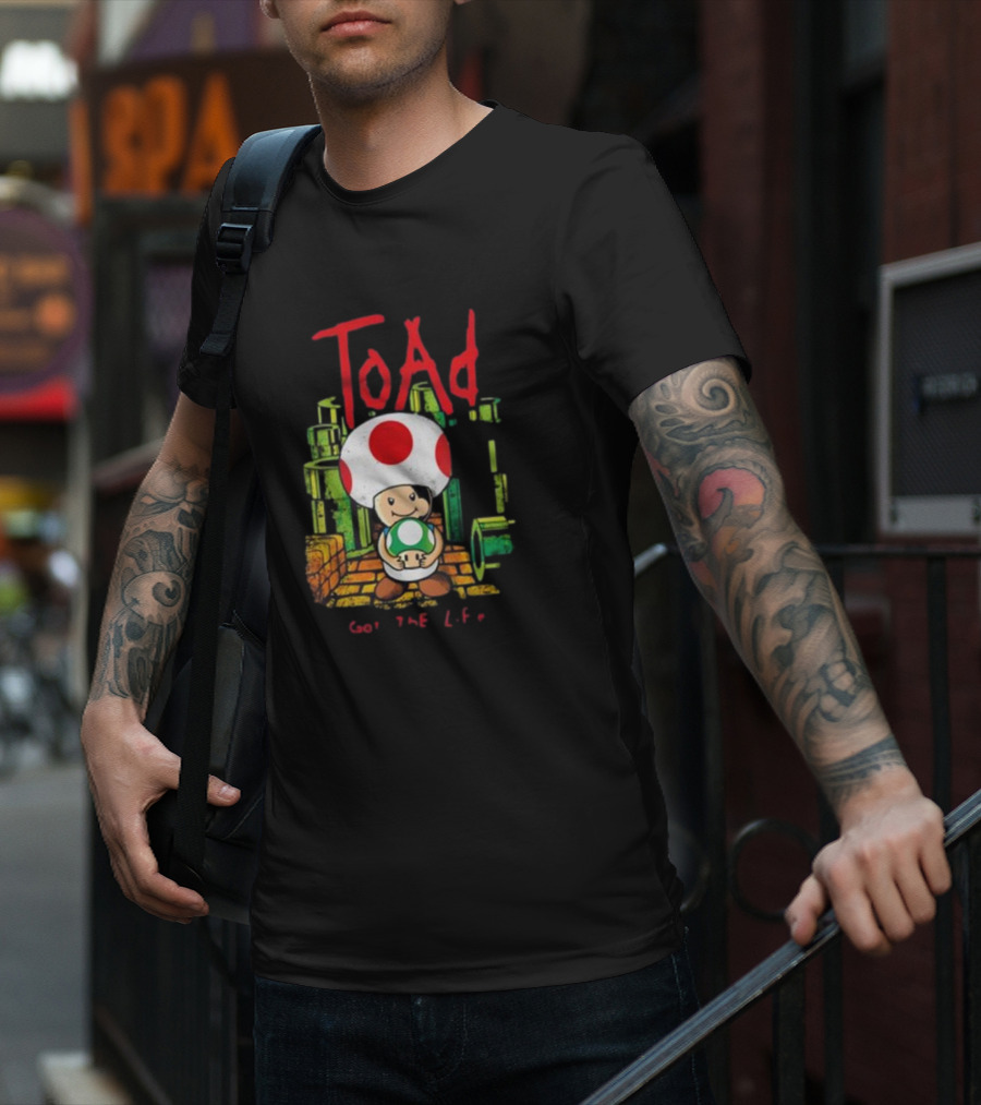 Toda Got The Life Toad New Arrival Dracula Byte T-Shirt