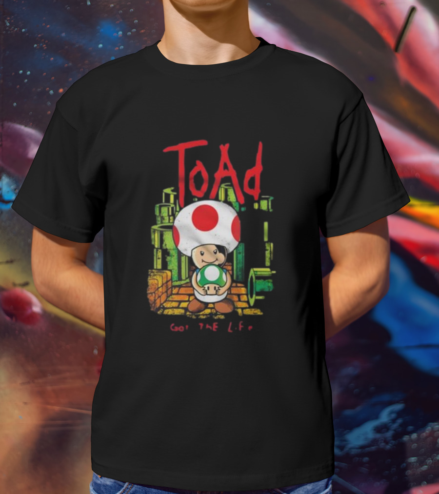 Toda Got The Life Toad New Arrival Dracula Byte T-Shirt