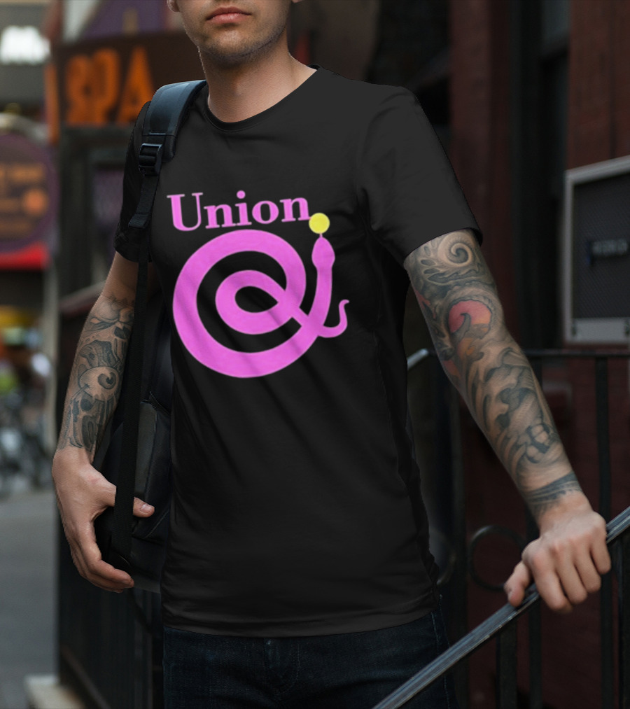 Union Pink Spiral Snake T-Shirt