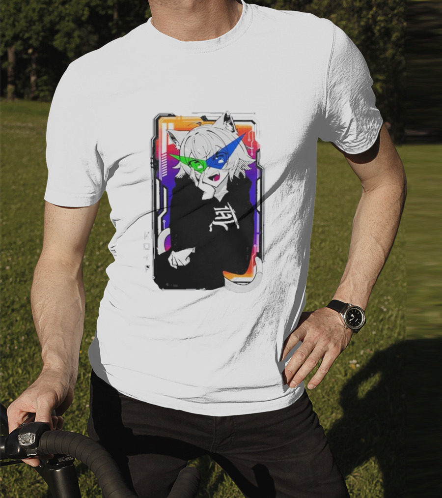 Elasticdroid Gamersupps Anime Cat Ears Cyberpunk T-Shirt