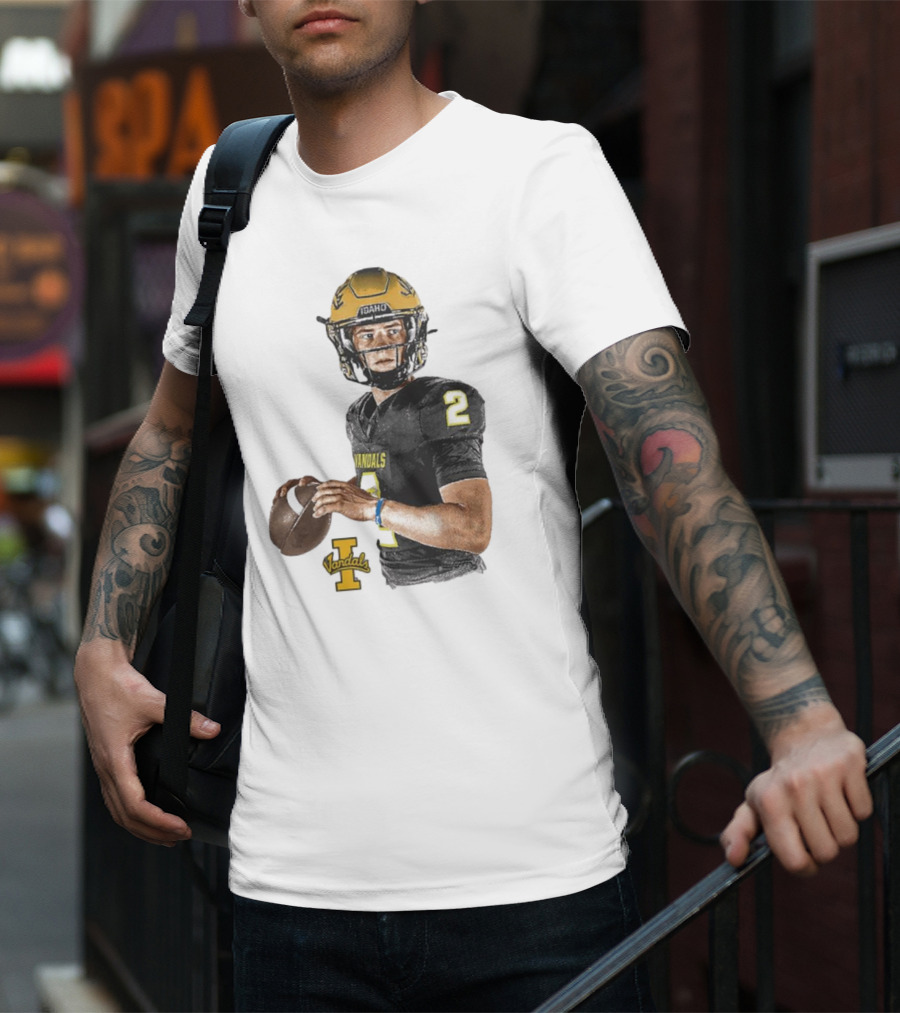 Idaho Vandals Football Player Jack Layne T-Shirt