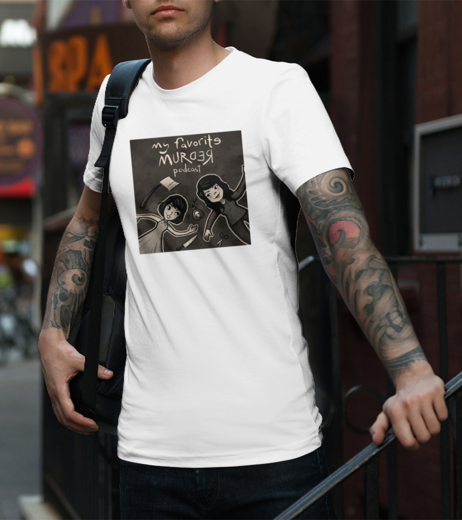 Michael Ramstead My Favorite Murder Podcast With Axes Knives And Scissors T-Shirt