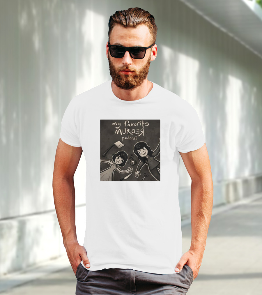 Michael Ramstead My Favorite Murder Podcast With Axes Knives And Scissors T-Shirt