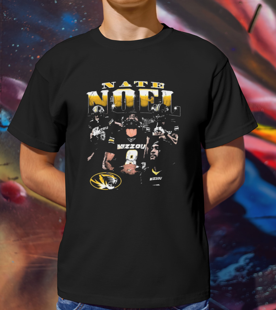 Nate Noel Mizzou Missouri Tigers Football 90s T-Shirt