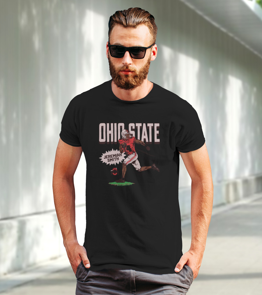 Ohio State Jeremiah Smith Football Run T-Shirt