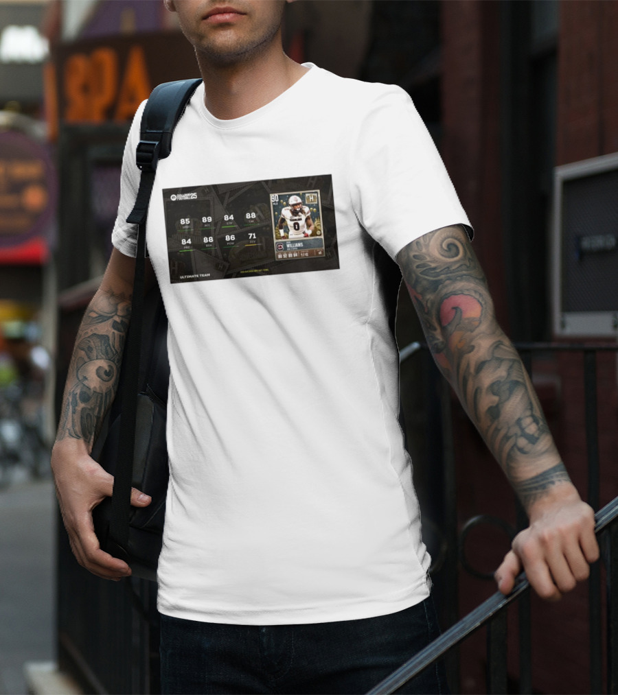 South Carolina Gamecocks Debo Williams Run Stopper Homecoming Key Ratings Madden NFL 25 Ultimate Team T-Shirt