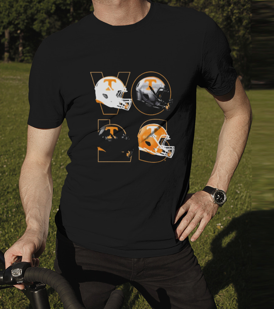 Tennessee Vols Multi Helmets NCAA Comfort Colors T-Shirt