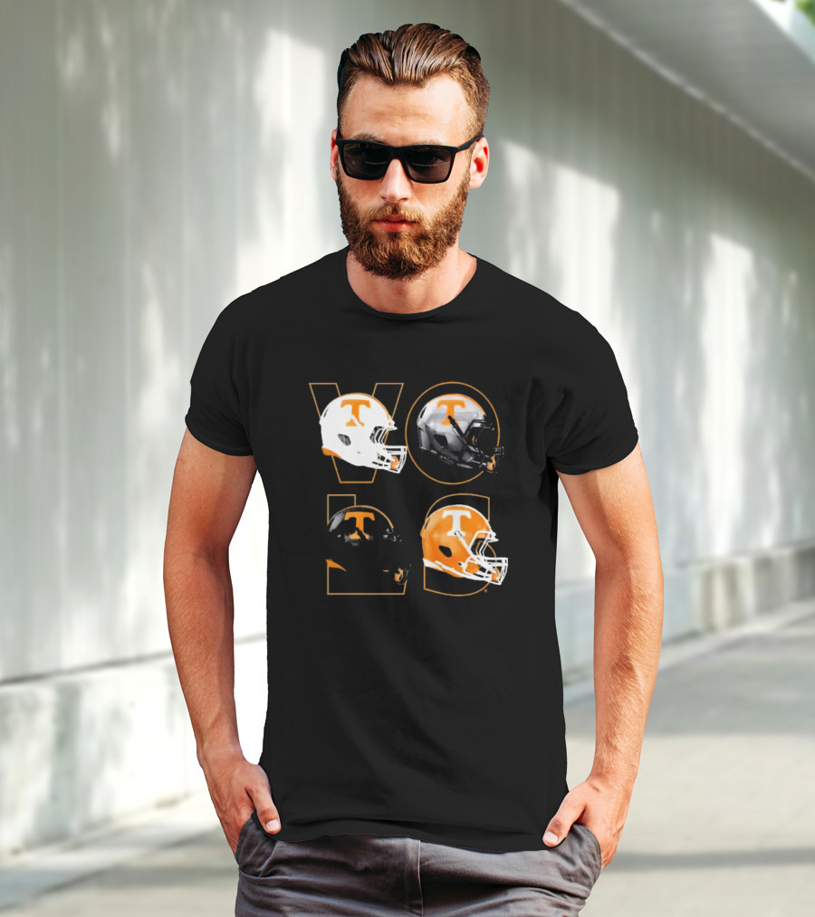 Tennessee Vols Multi Helmets NCAA Comfort Colors T-Shirt