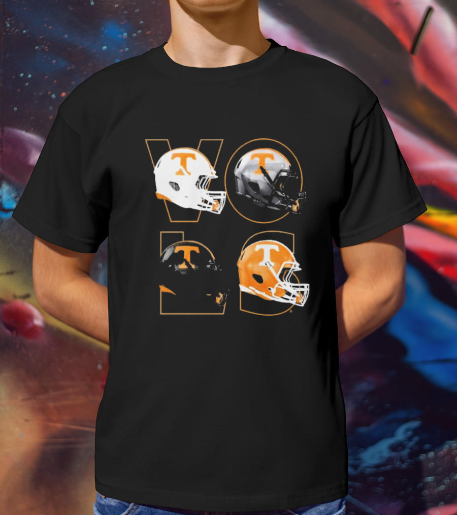 Tennessee Vols Multi Helmets NCAA Comfort Colors T-Shirt