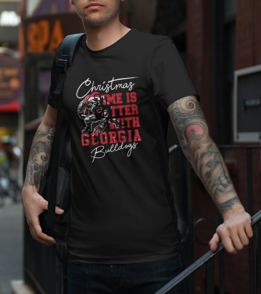 Christmas Joy Enhanced By The Georgia Bulldogs T-Shirt