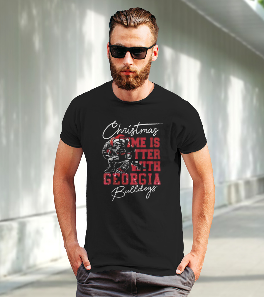 Christmas Joy Enhanced By The Georgia Bulldogs T-Shirt