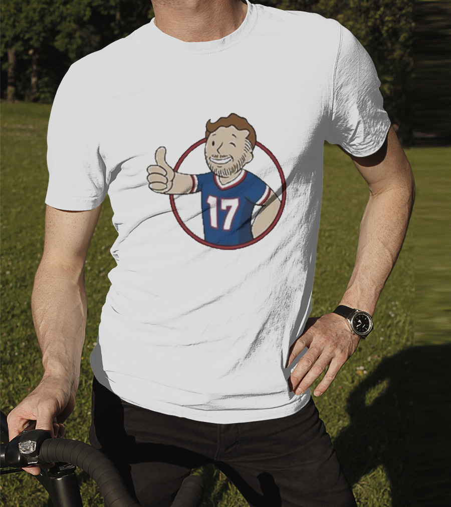 Edition Ball Out Vault Boy Thumbs Up Number 17 Jersey Blue Red T-Shirt