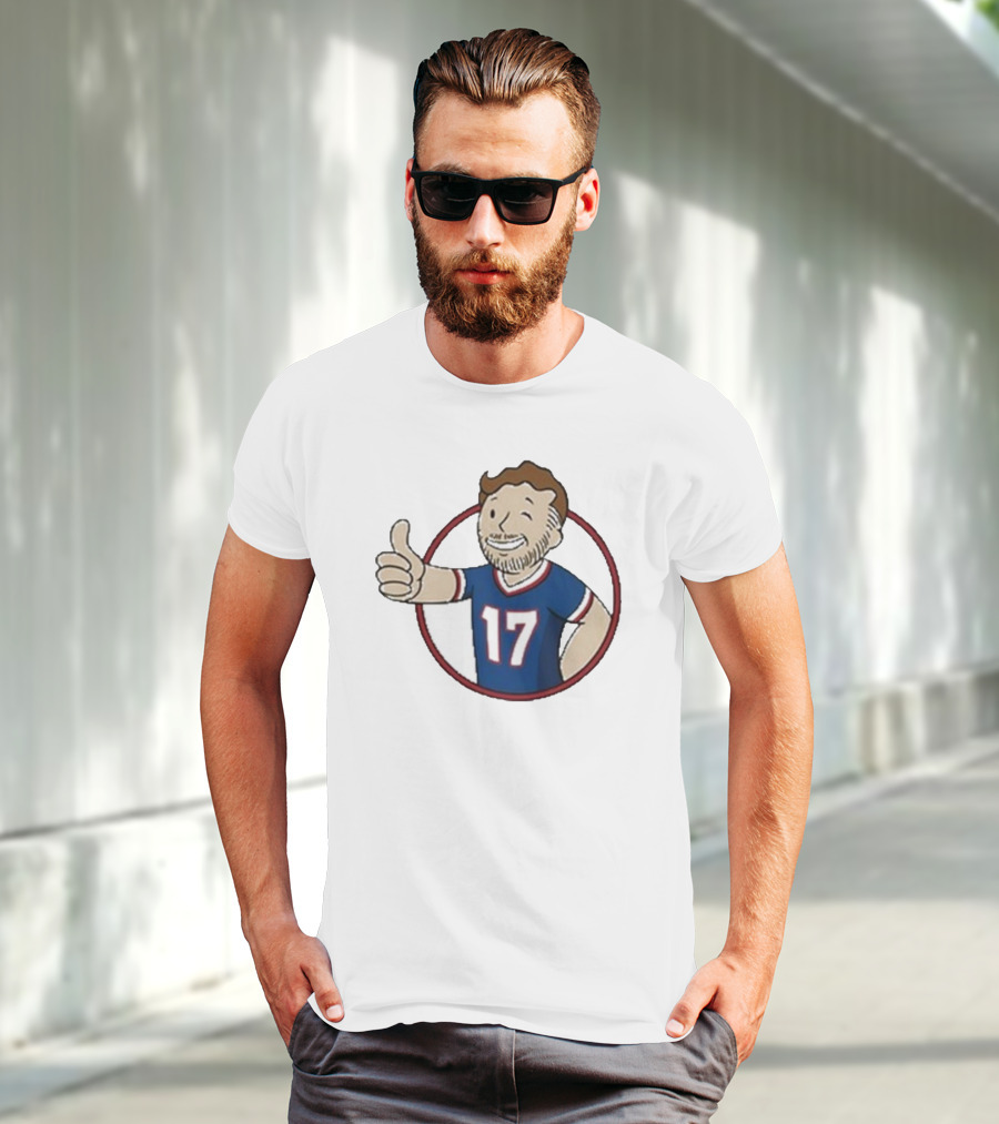 Edition Ball Out Vault Boy Thumbs Up Number 17 Jersey Blue Red T-Shirt