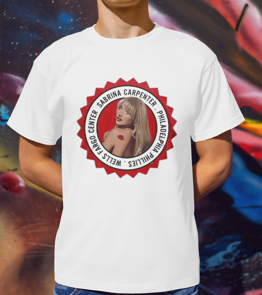 Sabrina Carpenter Philadelphia Phillies Wells Fargo Center T-Shirt
