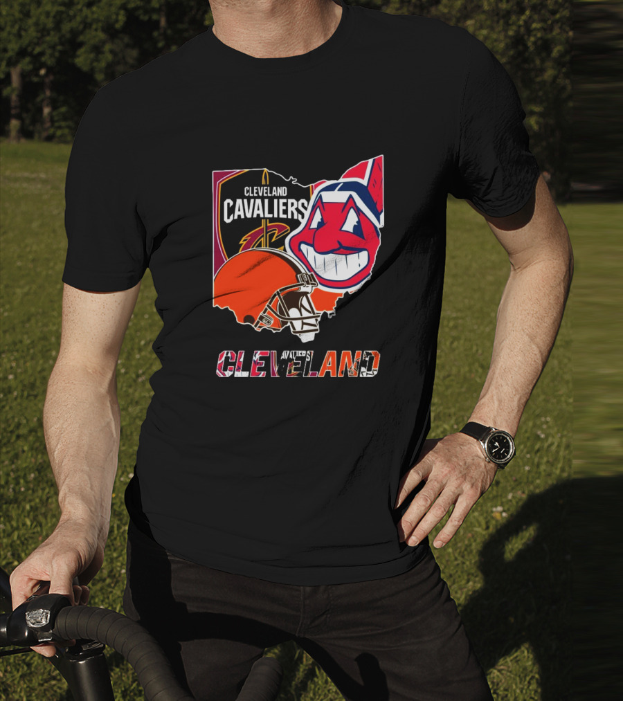 Cleveland Cavaliers Cleveland Indians Cleveland Browns T-Shirt