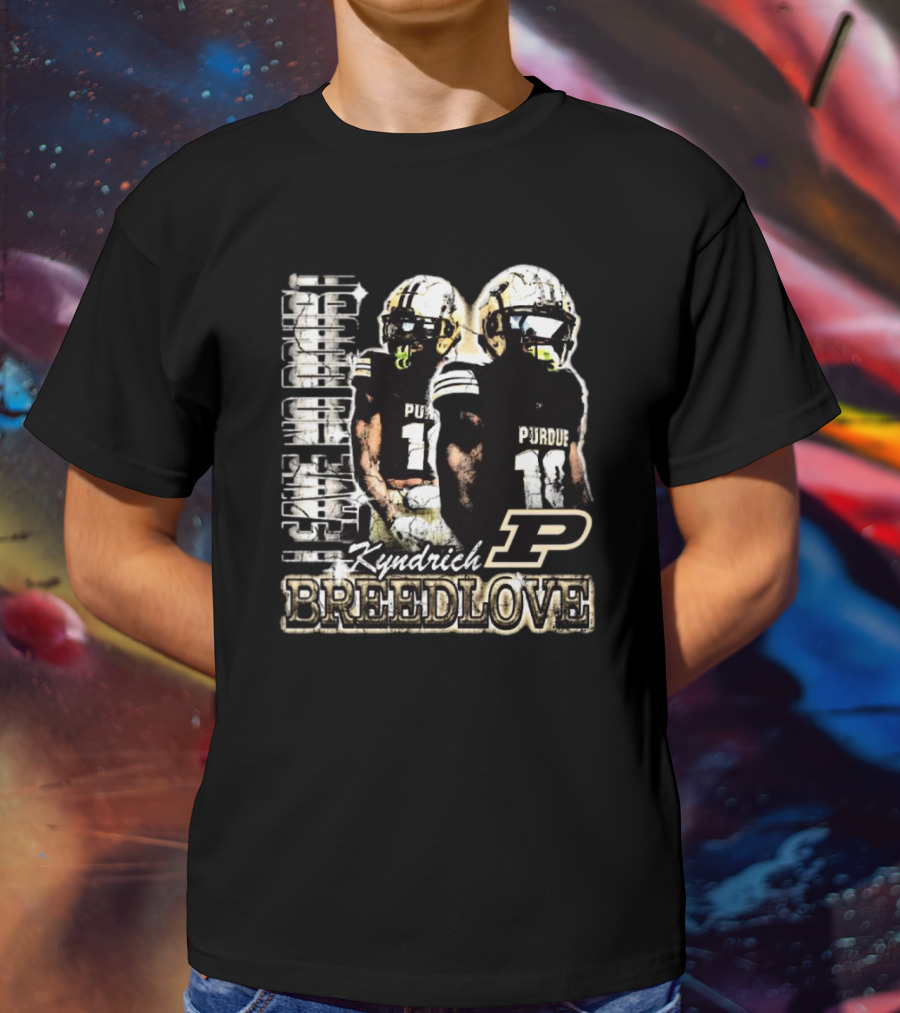 Kyndrich Breedlove Purdue Boilermakers 90s Football T-Shirt