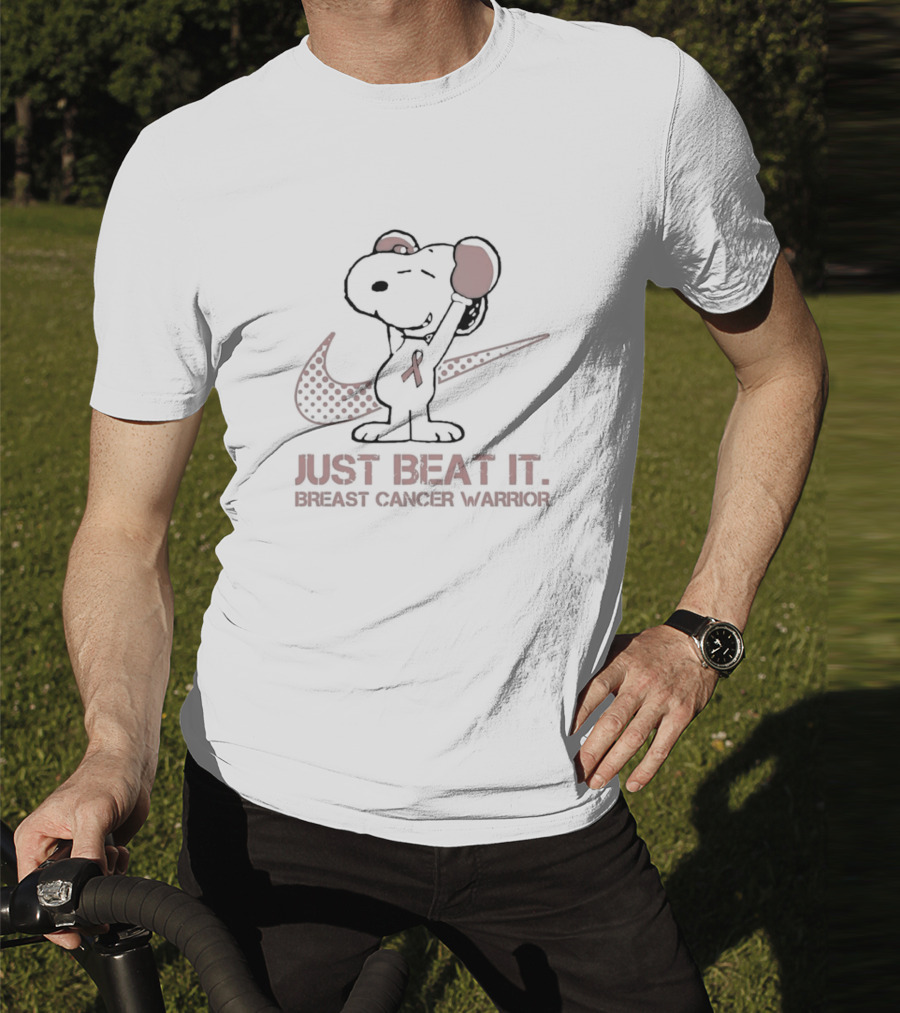 Noopy Breast Cancer Warrior Just Beat It T-Shirt