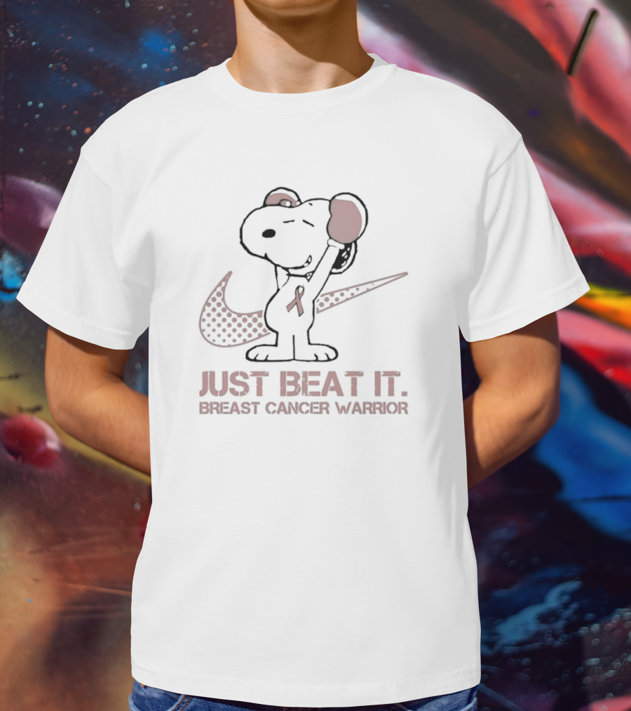 Noopy Breast Cancer Warrior Just Beat It T-Shirt