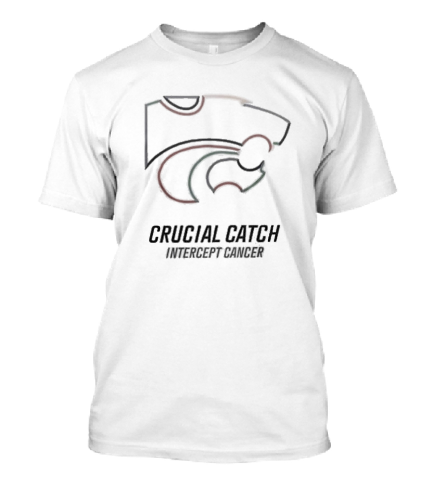 Crucial Catch Intercept Cancer Kansas State Wildcats T-Shirt