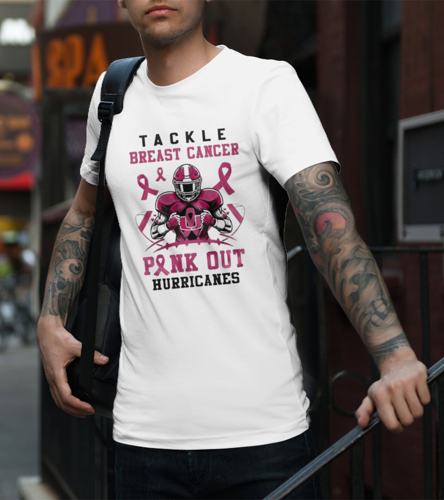 Tackle Breast Cancer Pink Out Hurricanes T-Shirt