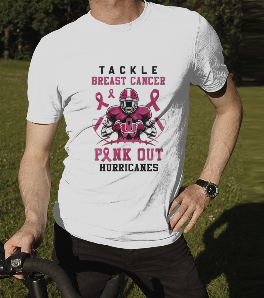 Tackle Breast Cancer Pink Out Hurricanes T-Shirt