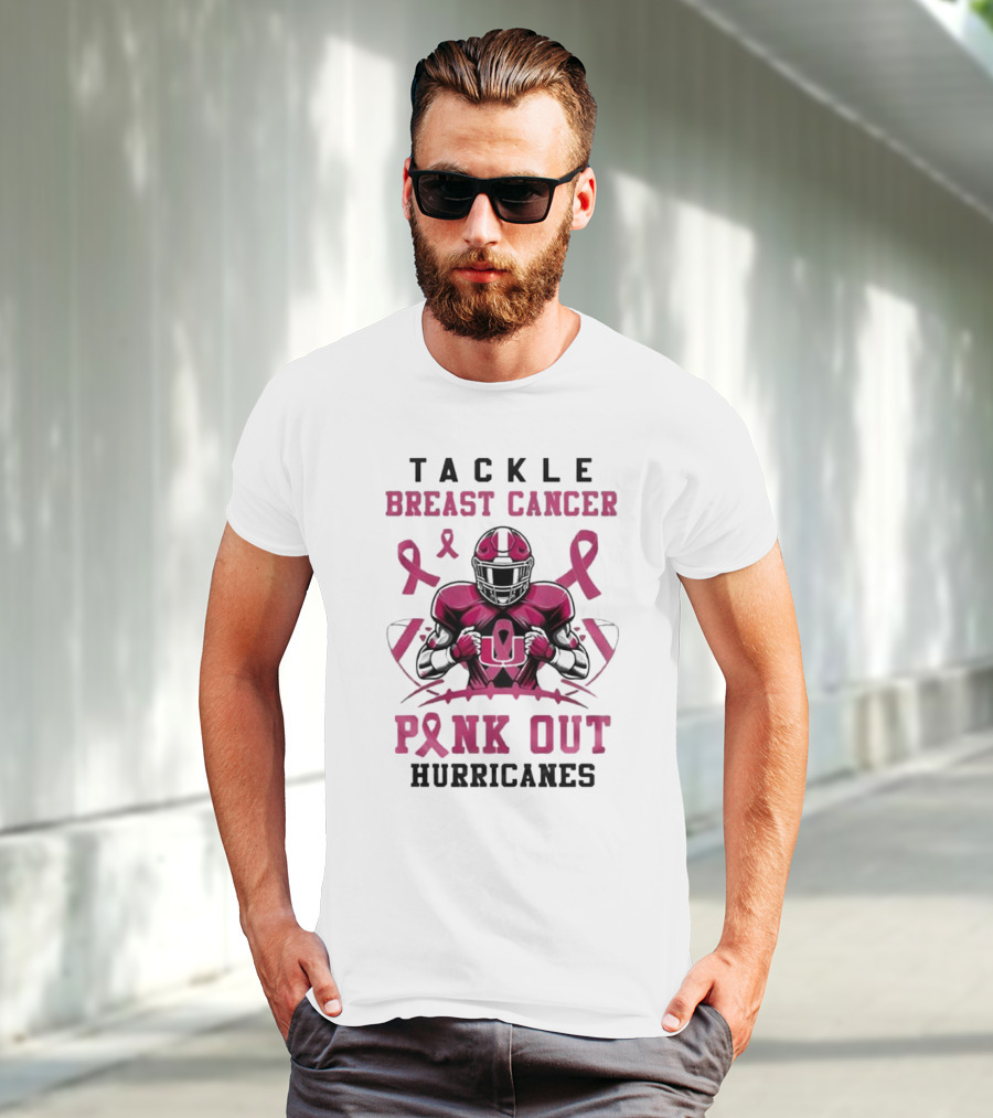 Tackle Breast Cancer Pink Out Hurricanes T-Shirt