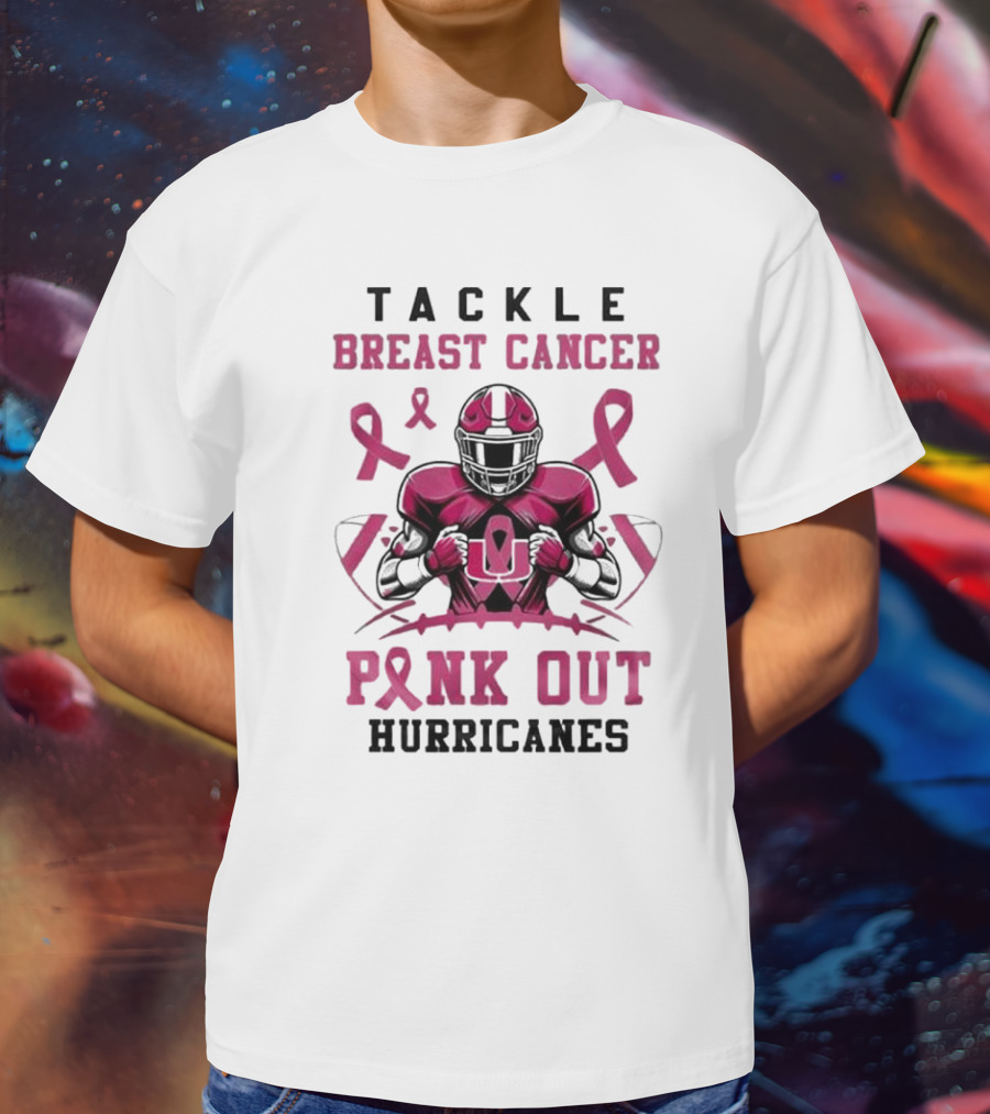 Tackle Breast Cancer Pink Out Hurricanes T-Shirt