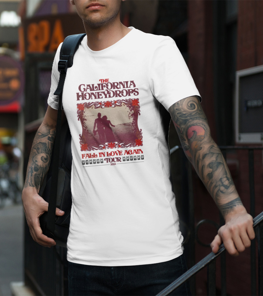 The California Honeydrops Fall In Love Again Tour T-Shirt