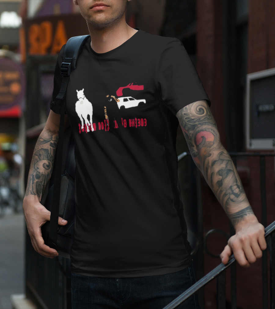 Yeat CPFM Lyfestyle Cover Custom Graphic Featuring Car Horse And Figure T-Shirt
