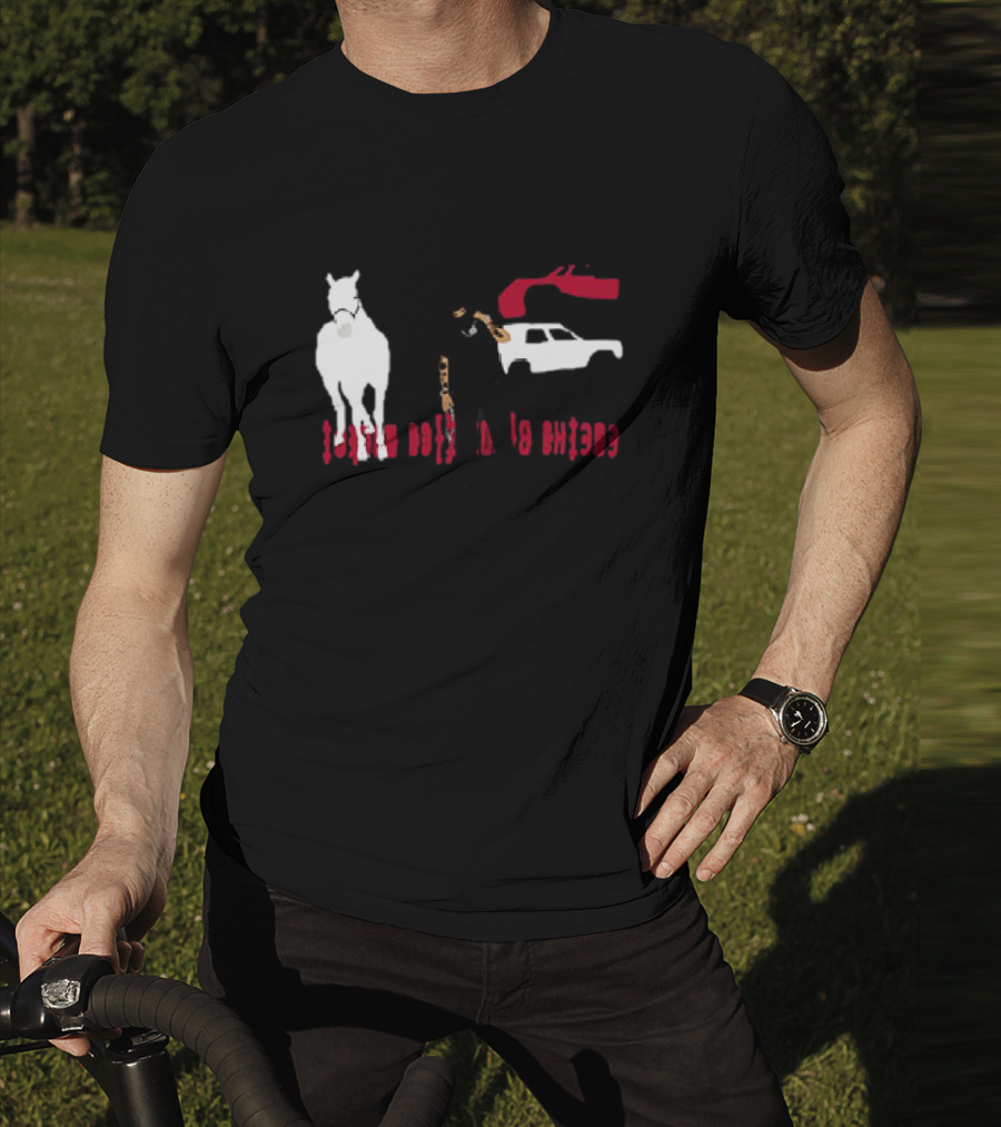 Yeat CPFM Lyfestyle Cover Custom Graphic Featuring Car Horse And Figure T-Shirt