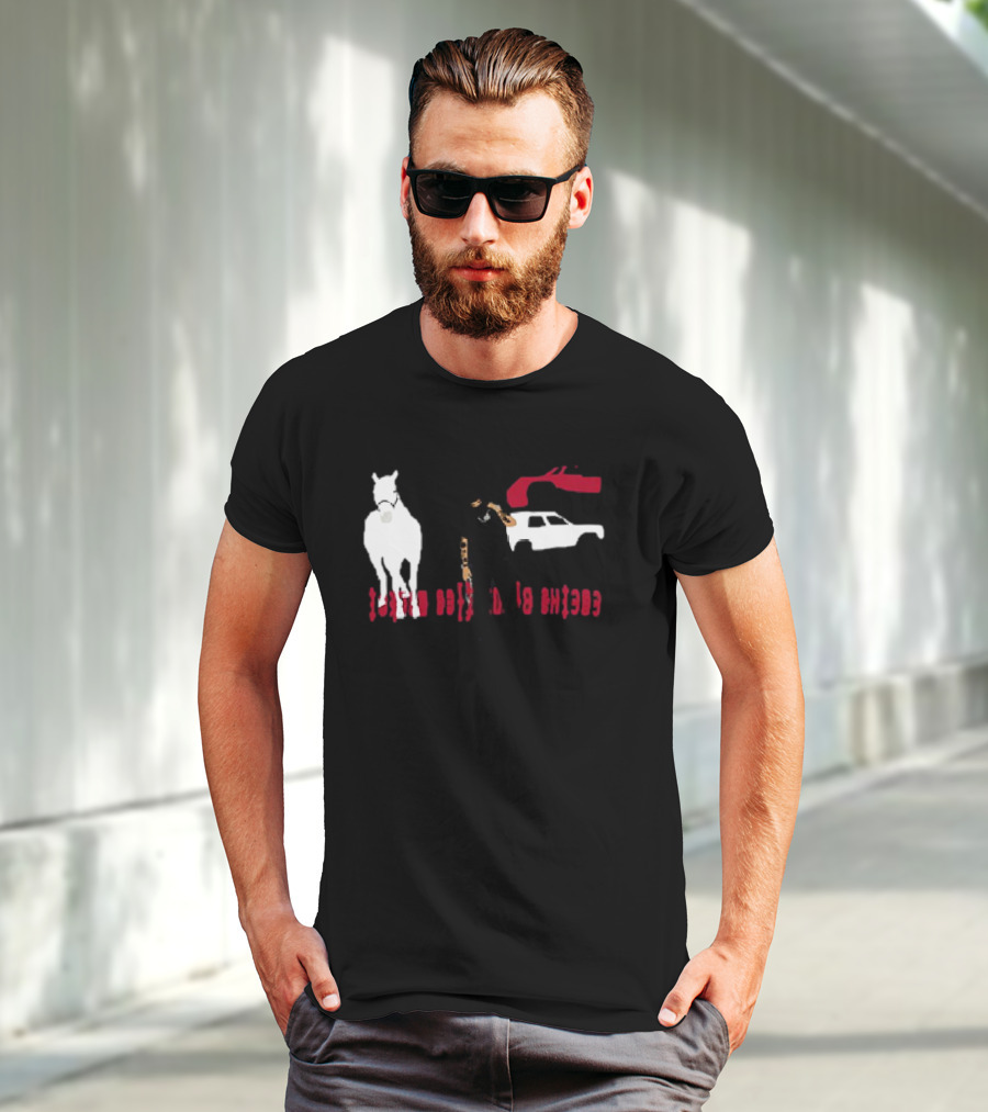 Yeat CPFM Lyfestyle Cover Custom Graphic Featuring Car Horse And Figure T-Shirt