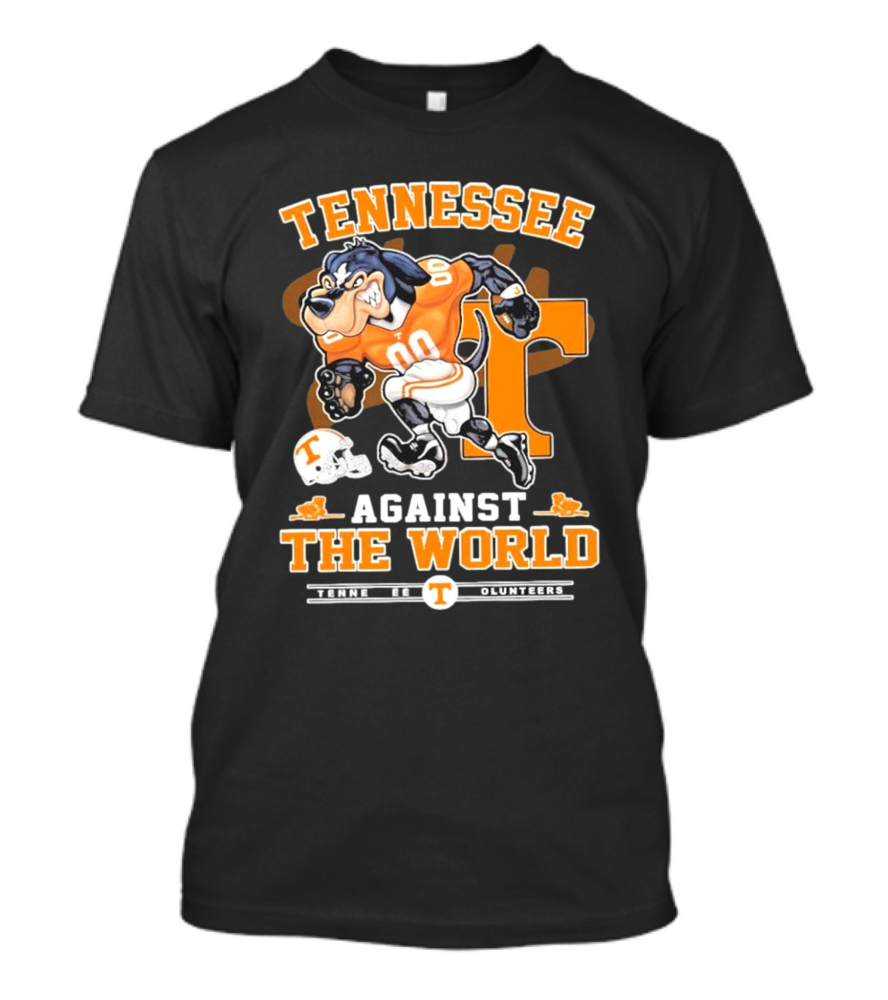 Tennessee Vols Mascot Charging Forward Against The World T-Shirt