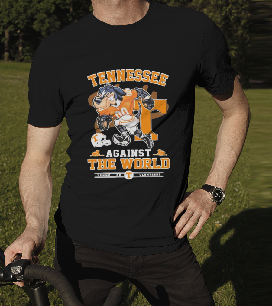 Tennessee Vols Mascot Charging Forward Against The World T-Shirt