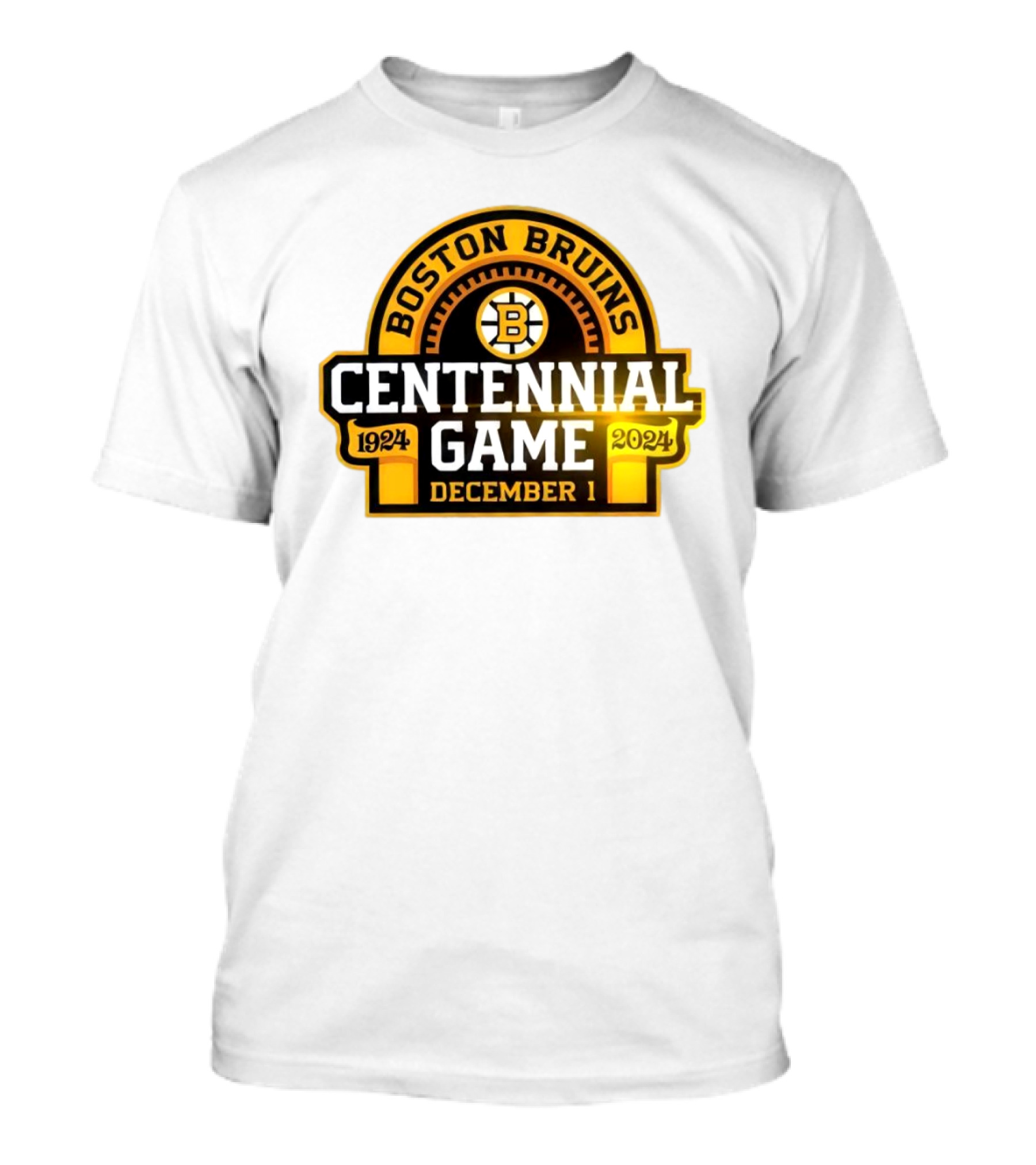 Boston Bruins 1924 Centennial Game December 1 T-Shirt