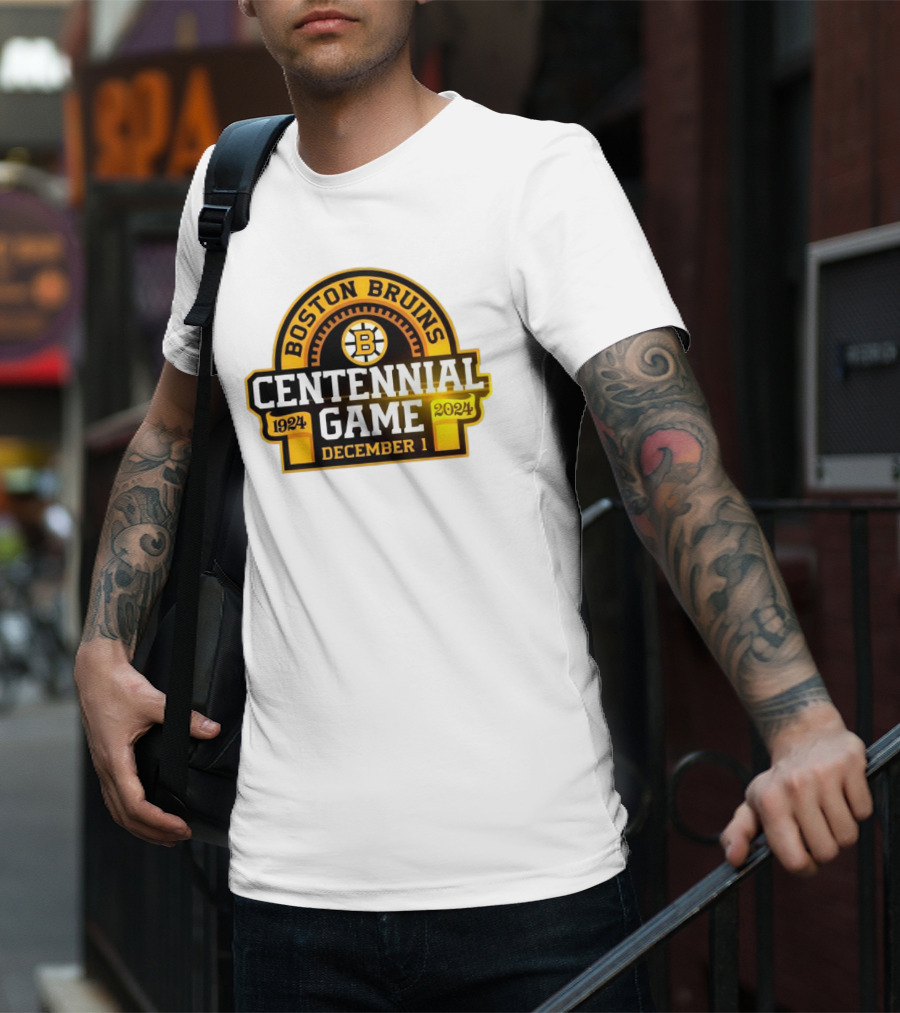 Boston Bruins 1924 Centennial Game December 1 T-Shirt