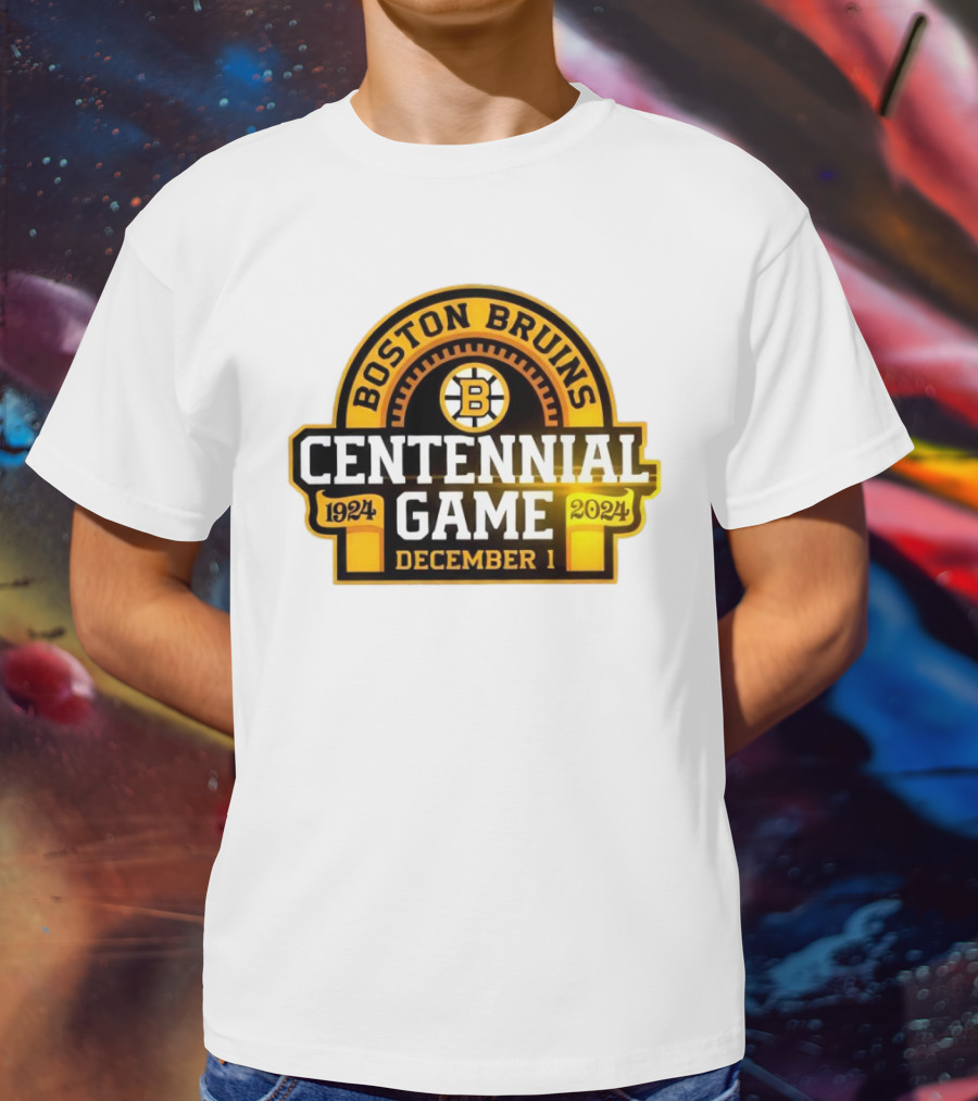 Boston Bruins 1924 Centennial Game December 1 T-Shirt